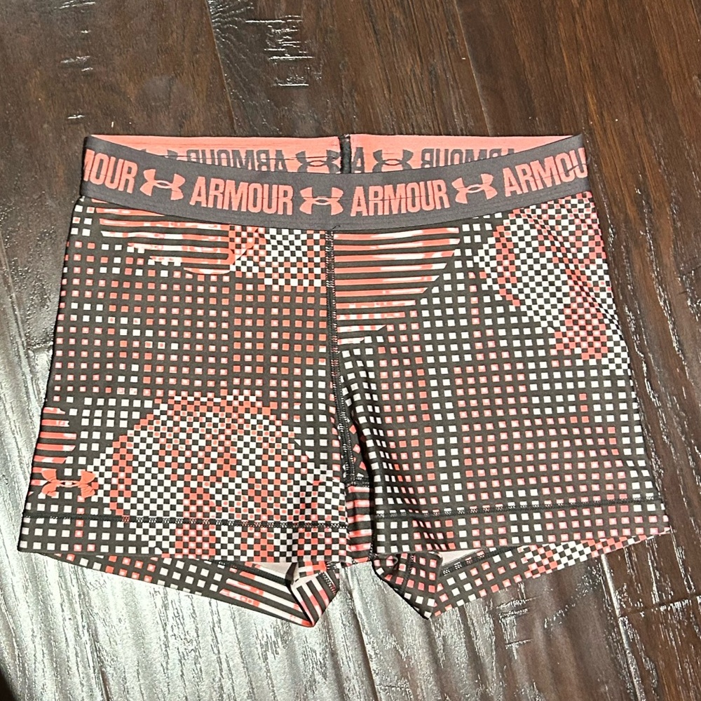 Under Armour Black and Red Men's Shorts